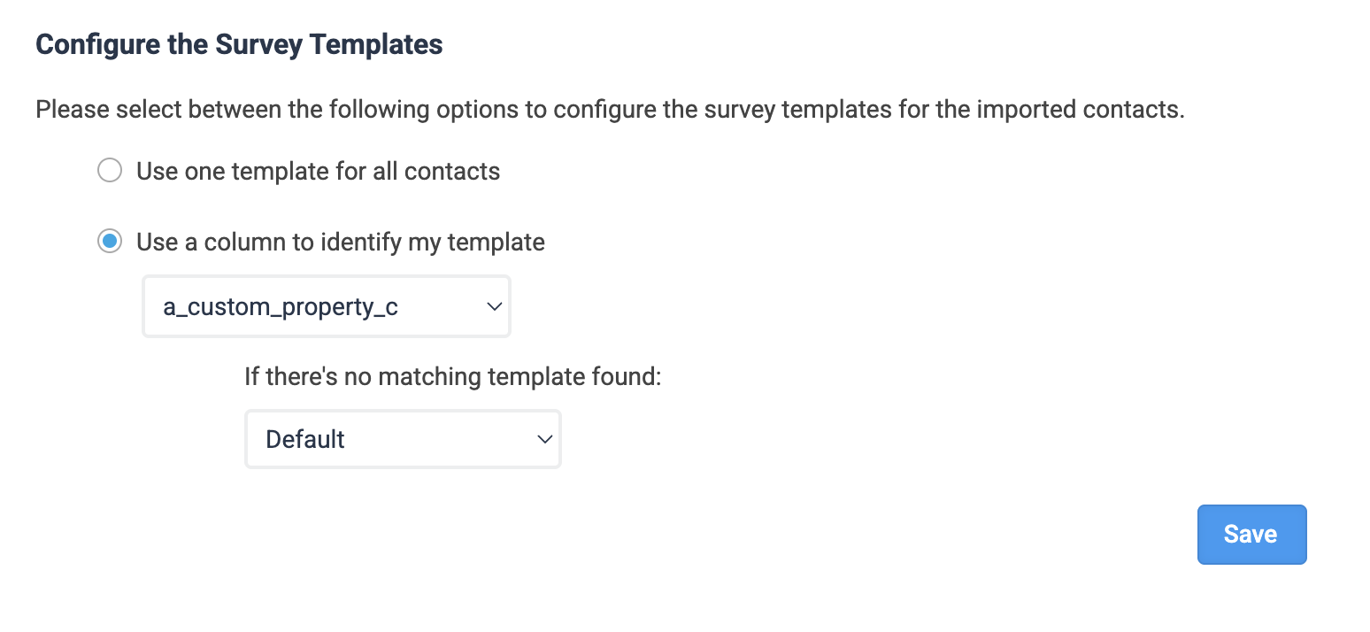 survey template